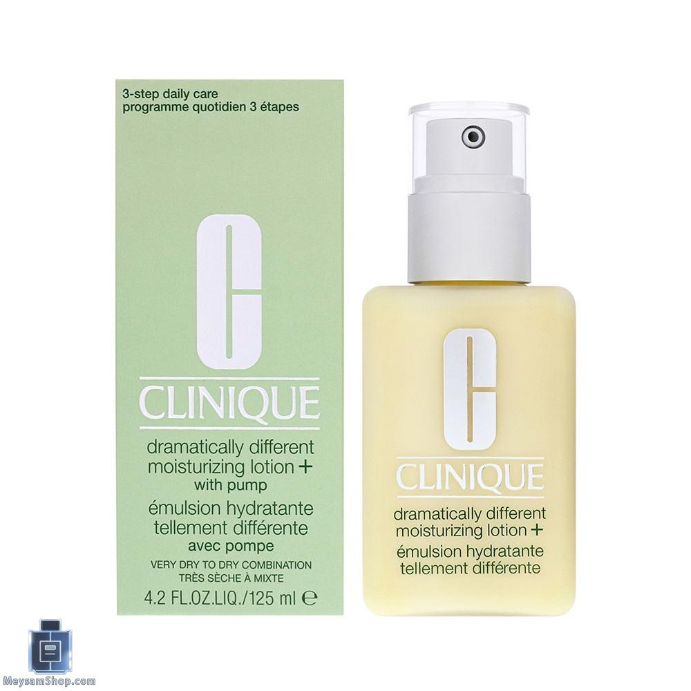 لوسیون مرطوب کننده دراماتیکالی دیفرنت کلینیک مدل لوسیون پلاس حجم 125ML (پوست خیلی خشک تا خشک)